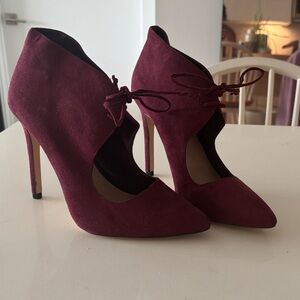 Aldo Deep Red Heeled Pumps